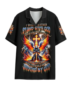I Would Rather Stand With God Premium Hawaiian Shirt
