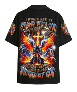I Would Rather Stand With God Premium Hawaiian Shirt