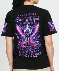 I Would Rather Stand With God Women's All Over Print Shirt