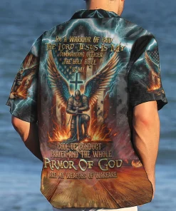 I'm A Warrior Of God Hawaiian Shirt I'm A Warrior Of God Hawaiian Shirt