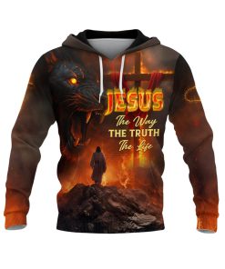Walk Through The Fire "The Way The Truth The Life" Christian Hoodie Walk Through The Fire "The Way The Truth The Life" Christian Hoodie