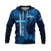 Faith Over Fear Lion & Jesus Crown of Thorns Christian Hoodie