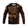 Faith Over Fear Knight & Lion Christian Warrior Hoodie