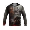 Faith Over Fear Jesus Lion & Cross Christian Hoodie