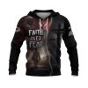 Faith Over Fear Jesus & Lion Cross Lightning Hoodie