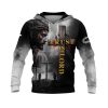 Trust In The Lord Cross & Lion Fire Design Hoodie