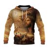 Philippians 4:13 Blue Lion of Judah Cross Christian Hoodie