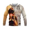 Faith Over Fear Lion and Cross Lightning Hoodie