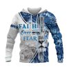 Faith Over Fear Lion Cross Hoodie