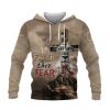 Faith Over Fear Christian Hoodie White Lion Cross Heaven Design