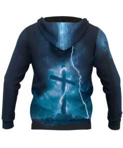 Faith Over Fear The Cross In The Storm Christian Hoodie