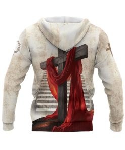 Lion of Judah Faith Over Fear Cross Hoodie