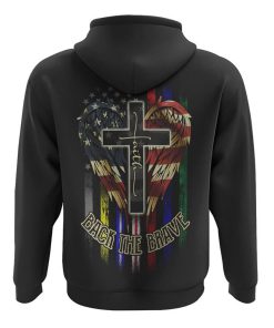 Back The Brave Wings Flag Jobs All Over Print 3D Hoodie, Christian Hoodie, Christian Sweatshirt, Bible Verse Shirt