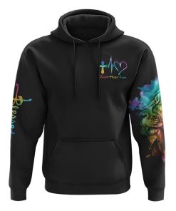 Be Still And Know That I Am God Warrior Wings All Over Print 3D Hoodie, Christian Hoodie, Christian Sweatshirt, Bible Verse Shirt