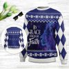 Because He Lives Can Face Tomorrow Ugly Christmas Sweater - Christian Unisex Sweater - Religious Christmas Gift
