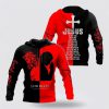 Christian Jesus 3D Hoodies Jesus Hoodie Men & Women, God 3D Printed Hoodie, Christian Apparel Hoodies