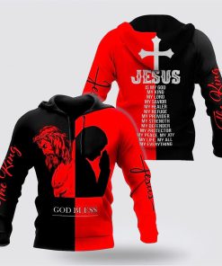 Christian Jesus God Bless 3D Hoodies For Women Men, God 3D Printed Hoodie, Christian Apparel Hoodies
