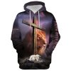 Christian Jesus God Bless 3D Hoodies For Women Men, God 3D Printed Hoodie, Christian Apparel Hoodies