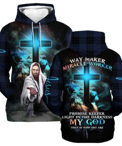 Christian Jesus Lion Cross 3D Hoodies Jesus Hoodie Men & Women, God 3D Printed Hoodie, Christian Apparel Hoodies