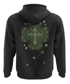 Clover Mandala Cross All Over Print 3D Hoodie, Christian Hoodie, Christian Sweatshirt, Bible Verse Shirt