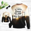 For Love Comes From God Lion & Cross Ugly Christmas Sweater - Christian Unisex Sweater - Religious Christmas Gift