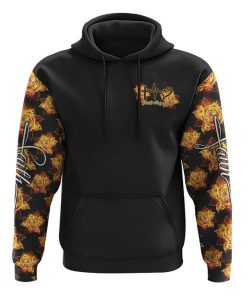 Cross Wings Rose All Over Print 3D Hoodie, Christian Hoodie, Christian Sweatshirt, Bible Verse Shirt