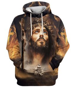 Crucifixion Of Jesus Hoodies Jesus Hoodie Men & Women, God 3D Printed Hoodie, Christian Apparel Hoodies