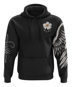 Daisy Wings Cross Faith All Over Print 3D Hoodie, Christian Hoodie, Christian Sweatshirt, Bible Verse Shirt