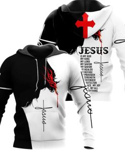 Easter Jesus 3D All Over Print Shirt Jesus Hoodie Men & Women, God 3D Printed Hoodie, Christian Apparel Hoodies