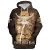 Faith Hope Love Fight Cancer In All Colors Hoodie For Men & Women, God 3D Printed Hoodie, Christian Apparel Hoodies