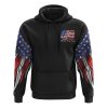 Faith America Flag Rose All Over Print 3D Hoodie, Christian Hoodie, Christian Sweatshirt, Bible Verse Shirt