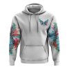 Faith Cross Pink Sunset Beach All Over Print 3D Hoodie, Christian Hoodie, Christian Sweatshirt, Bible Verse Shirt