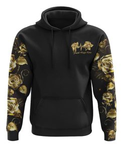 Faith Gold Rose Dove Wings All Over Print 3D Hoodie, Christian Hoodie, Christian Sweatshirt, Bible Verse Shirt