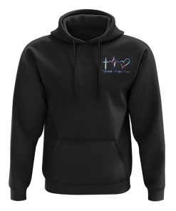 Faith Hope Love Colorful Flag All Over Print 3D Hoodie, Christian Hoodie, Christian Sweatshirt, Bible Verse Shirt