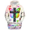 Failth Over Fear Lion Jesus 3D Hoodie For Men & Women, God 3D Printed Hoodie, Christian Apparel Hoodies