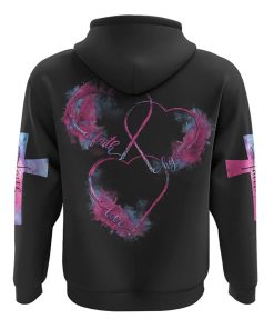 Faith Hope Love Heart Colorful Watercolor All Over Print 3D Hoodie, Christian Hoodie, Christian Sweatshirt, Bible Verse Shirt