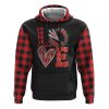 Faith Hope Love Heartbeat Sunflower Flag All Over Print 3D Hoodie, Christian Hoodie, Christian Sweatshirt, Bible Verse Shirt