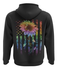 Faith Hope Love Rainbow Sunflower Flag All Over Print 3D Hoodie, Christian Hoodie, Christian Sweatshirt, Bible Verse Shirt