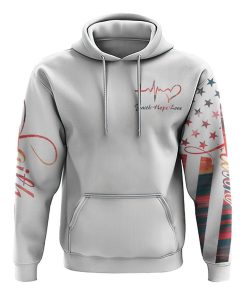 Faith Hope Love Sunset Beach All Over Print 3D Hoodie, Christian Hoodie, Christian Sweatshirt, Bible Verse Shirt