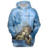 Faith Hope Love Jesus Purple Horse 3D Hoodies Jesus Hoodie Men & Women, God 3D Printed Hoodie, Christian Apparel Hoodies