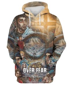 Faith Over Fear 1 Hoodie For Men & Women, God 3D Printed Hoodie, Christian Apparel Hoodies