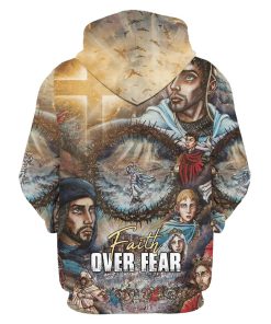 Faith Over Fear 1 Hoodie For Men & Women, God 3D Printed Hoodie, Christian Apparel Hoodies