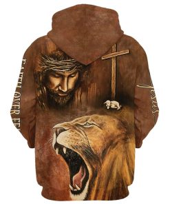 Faith Over Fear Hoodie For Men & Women, God 3D Printed Hoodie, Christian Apparel Hoodies