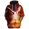 Faith Over Fear Hoodie Hand Jesus Cross And Dove 3D Hoodies Jesus Hoodie Men & Women, God 3D Printed Hoodie, Christian Apparel Hoodies