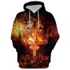 Faith Over Fear, Gothic Lion Black Hoodie For Men & Women, God 3D Printed Hoodie, Christian Apparel Hoodies