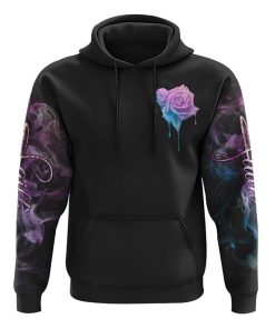 Faith Rose All Over Print 3D Hoodie, Christian Hoodie, Christian Sweatshirt, Bible Verse Shirt
