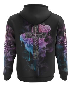 Faith Rose All Over Print 3D Hoodie, Christian Hoodie, Christian Sweatshirt, Bible Verse Shirt