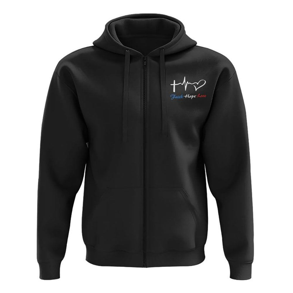 Faith Rose Us Flag All Over Print 3D Hoodie, Christian Hoodie, Christian Sweatshirt, Bible Verse Shirt