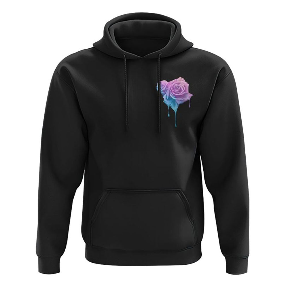 Faith Rose Watercolor All Over Print 3D Hoodie, Christian Hoodie, Christian Sweatshirt, Bible Verse Shirt