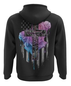 Faith Rose Watercolor All Over Print 3D Hoodie, Christian Hoodie, Christian Sweatshirt, Bible Verse Shirt